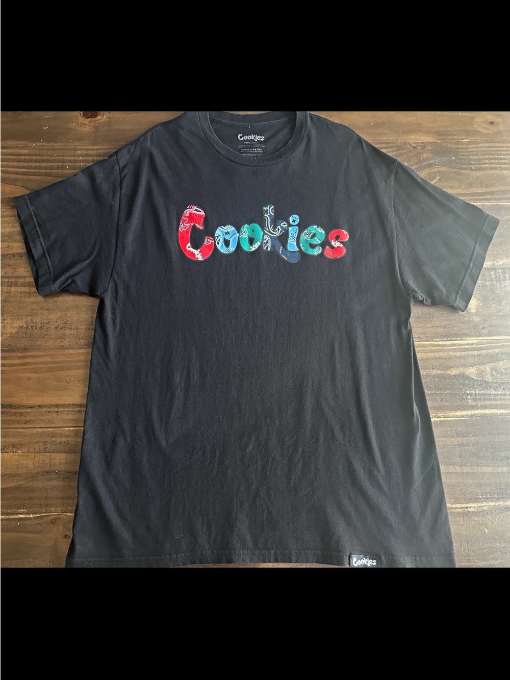 Cookies Black Graphic Logo Tee